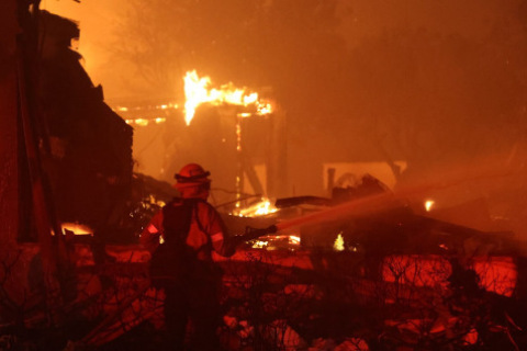 California wildfire image from the California Department of Forestry and Fire Protection