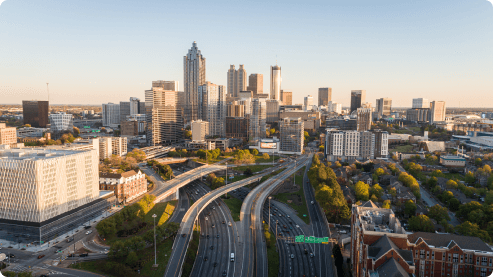 skyline view of downtown atlanta
