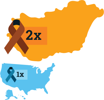 Hungary vs USA infographic