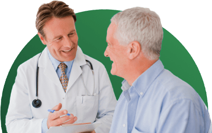 Doctor speaking to a patient